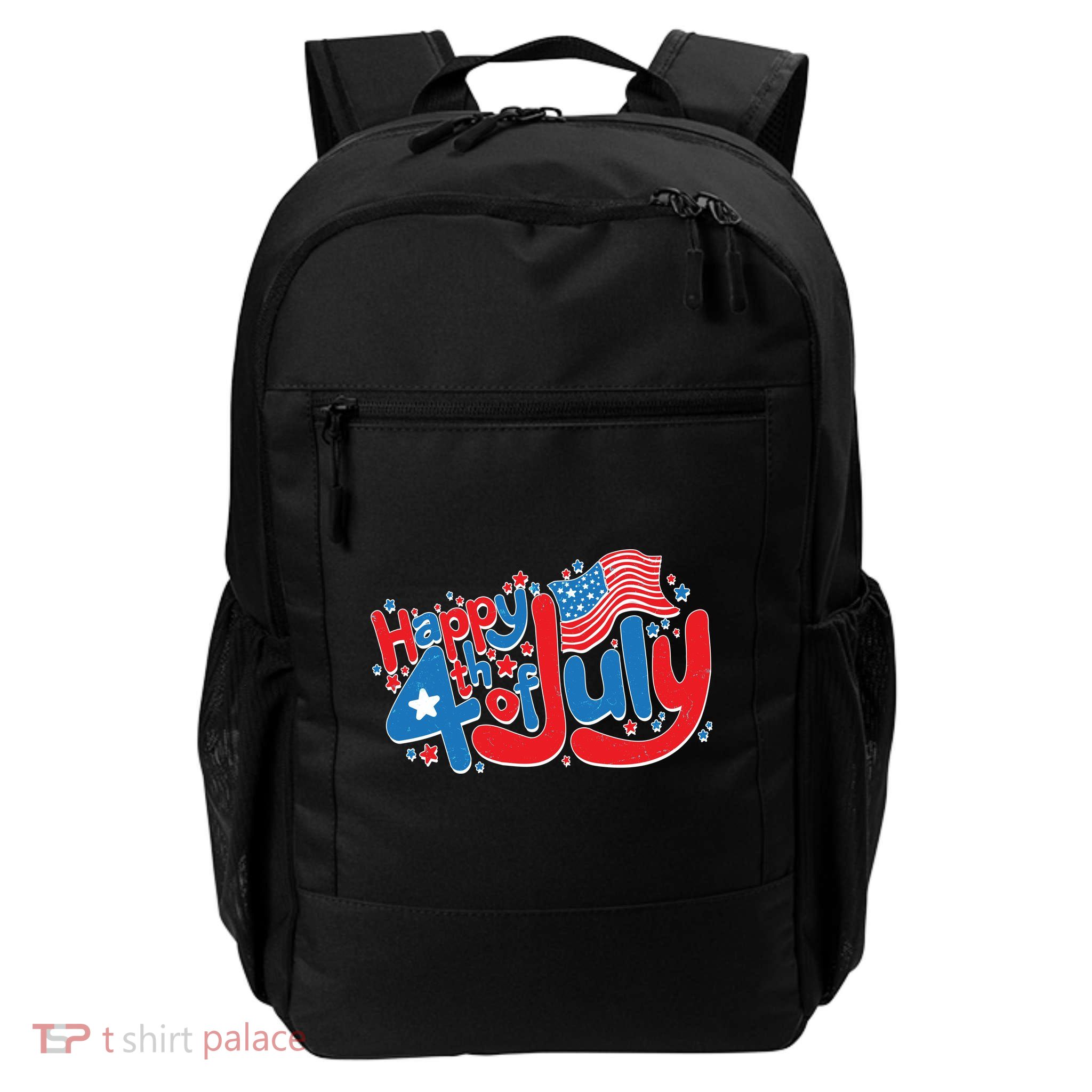 Happy Fourth Of July Red White And Blue Daily Commute Backpack