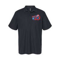 Happy Fourth Of July Red White And Blue Softstyle Adult Sport Polo