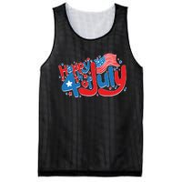 Happy Fourth Of July Red White And Blue Mesh Reversible Basketball Jersey Tank