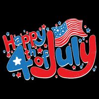 Happy Fourth Of July Red White And Blue Poster