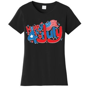 Happy Fourth Of July Red White And Blue Women's T-Shirt