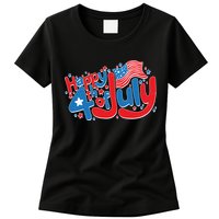 Happy Fourth Of July Red White And Blue Womens T-Shirt