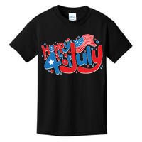 Happy Fourth Of July Red White And Blue Kids T-Shirt