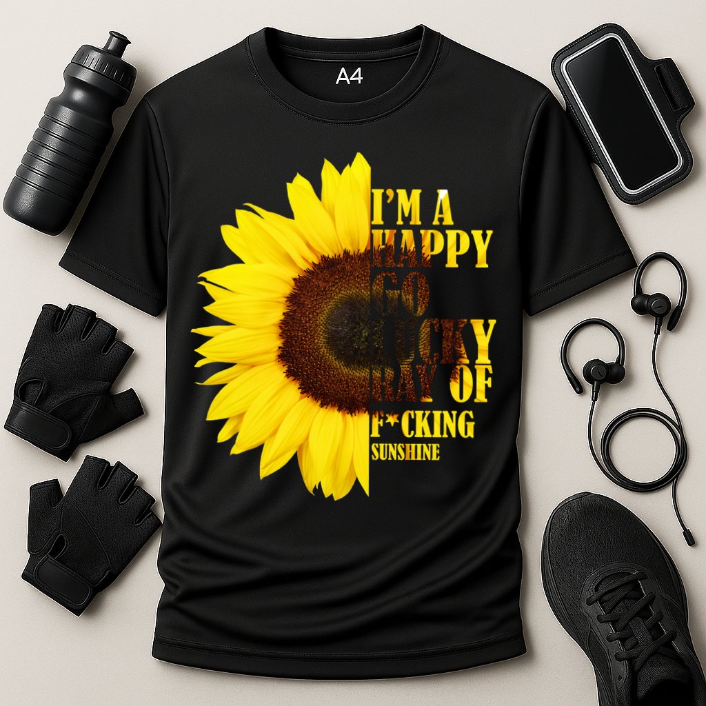 Happy Go Lucky Ray Of Sunshine Cooling Performance Crew T-Shirt