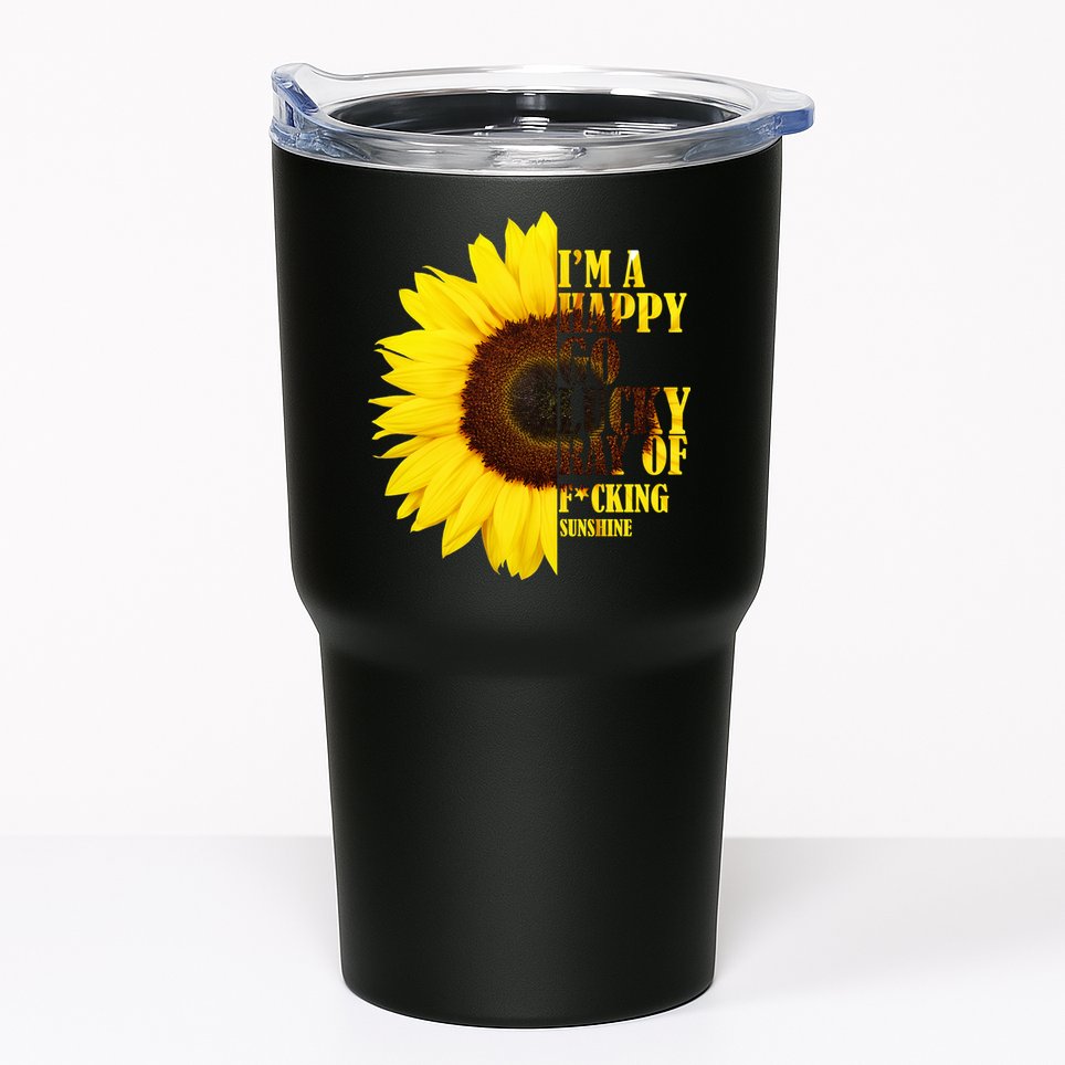 Happy Go Lucky Ray Of Sunshine Tumbler