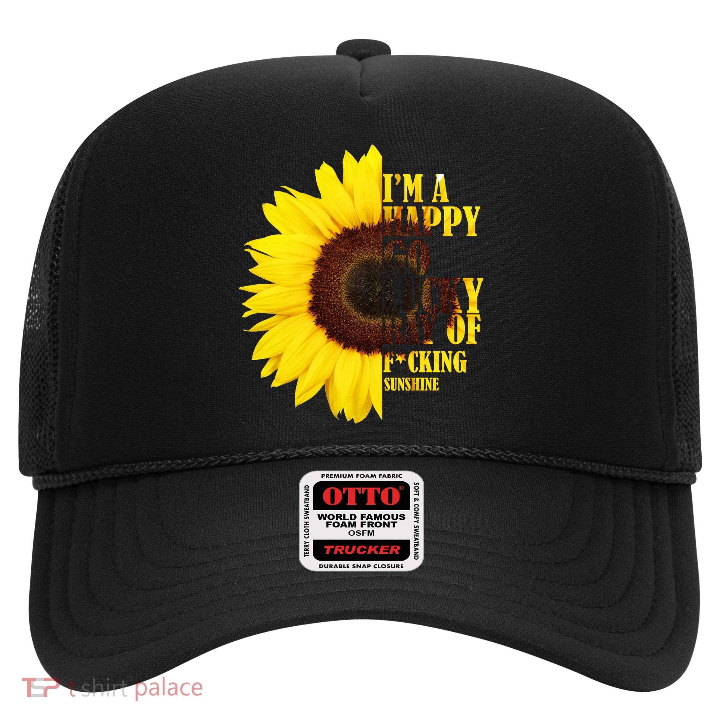 Happy Go Lucky Ray Of Sunshine Trucker Hat