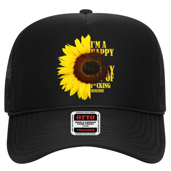 Happy Go Lucky Ray Of Sunshine Trucker Hat