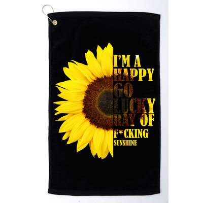 Happy Go Lucky Ray Of Sunshine Golf Towel