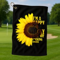 Happy Go Lucky Ray Of Sunshine Golf Towel