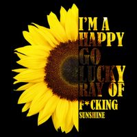 Happy Go Lucky Ray Of Sunshine Cropped Pullover Crew