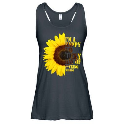 Happy Go Lucky Ray Of Sunshine Ladies Essential Flowy Tank