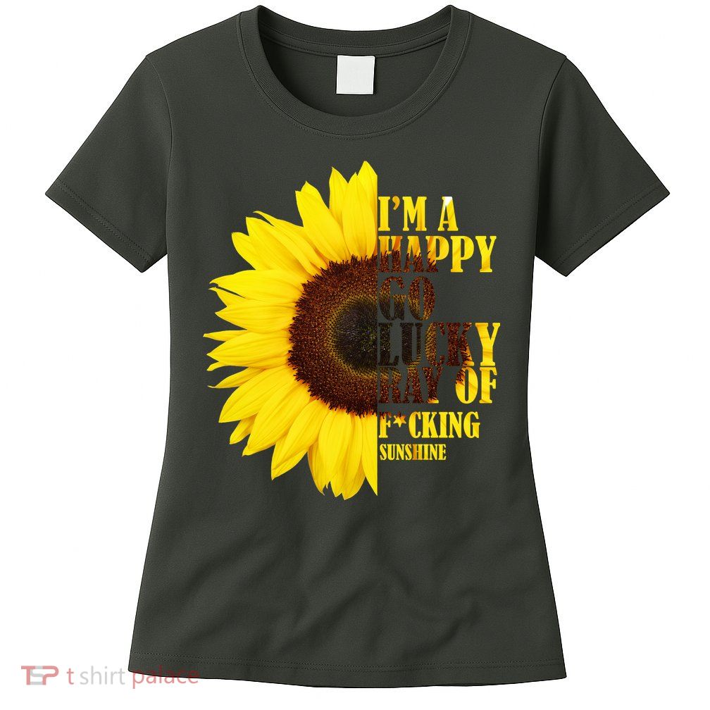 Happy Go Lucky Ray Of Sunshine Womens T-Shirt