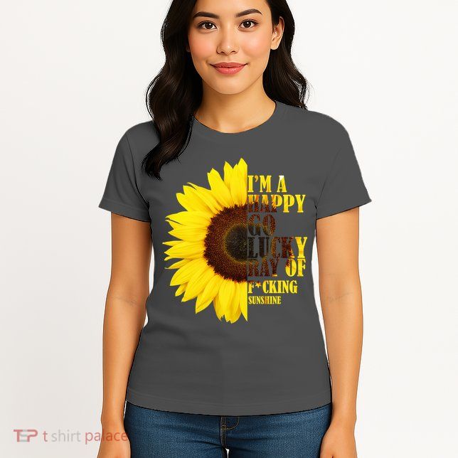 Happy Go Lucky Ray Of Sunshine Womens T-Shirt