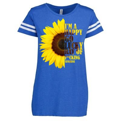 Happy Go Lucky Ray Of Sunshine Enza Ladies Jersey Football T-Shirt