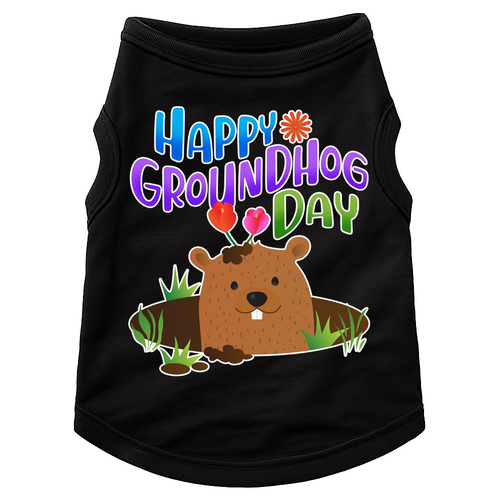 Happy Groundhog Day Doggie Tank
