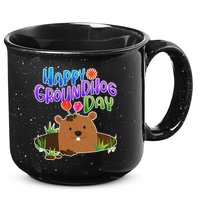 Happy Groundhog Day 15oz Campfire Ceramic Mug