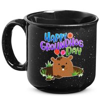 Happy Groundhog Day 15oz Campfire Ceramic Mug