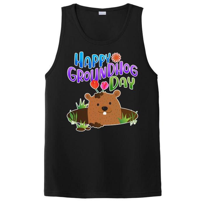 Happy Groundhog Day PosiCharge Competitor Tank