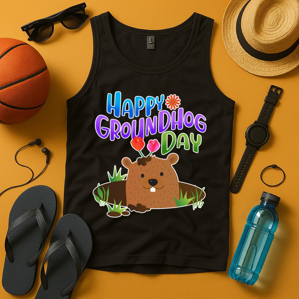 Happy Groundhog Day Tank Top