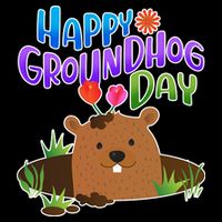 Happy Groundhog Day Women's V-Neck T-Shirt