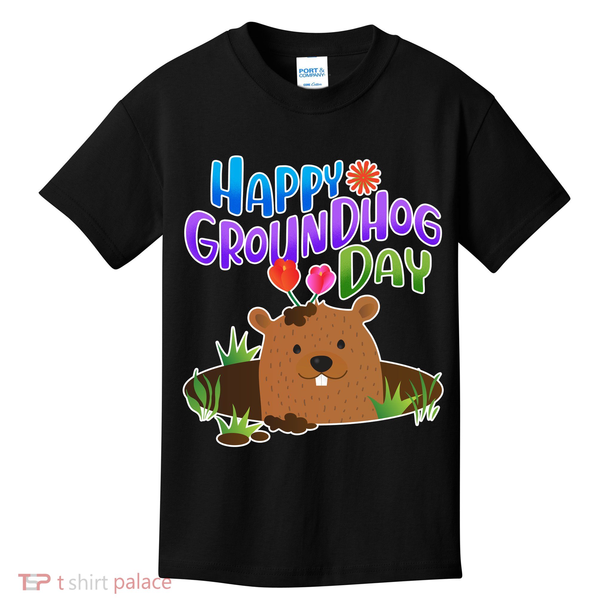 Happy Groundhog Day Kids T-Shirt