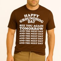 Happy Groundhog Day See You Again Tomorrow Cooling Performance Crew T-Shirt