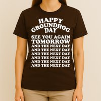 Happy Groundhog Day See You Again Tomorrow T-Shirt