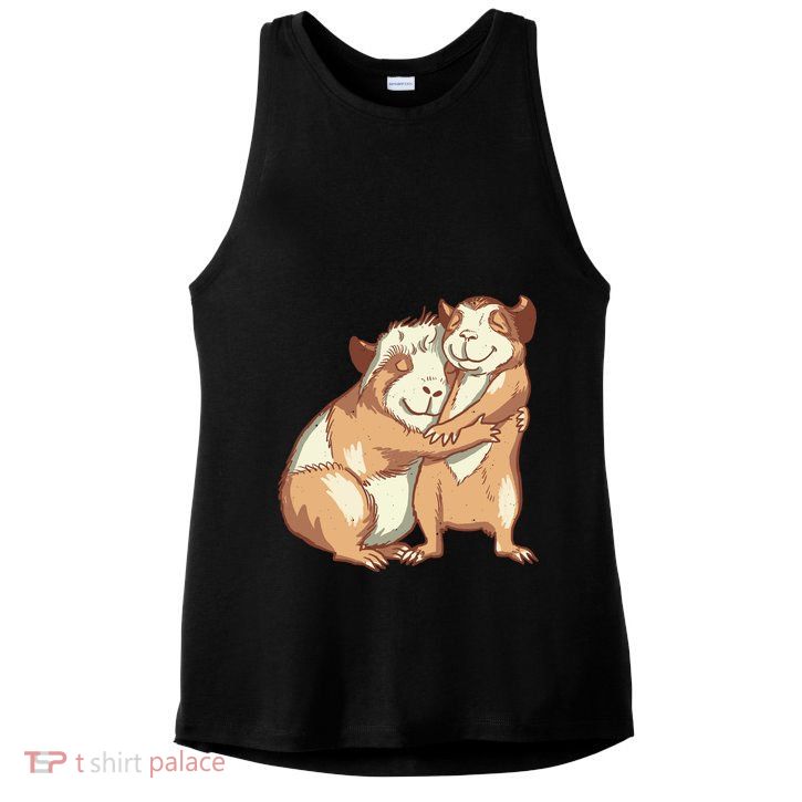 Happy Guinea Pigs Hugging Ladies PosiCharge Tri-Blend Wicking Tank