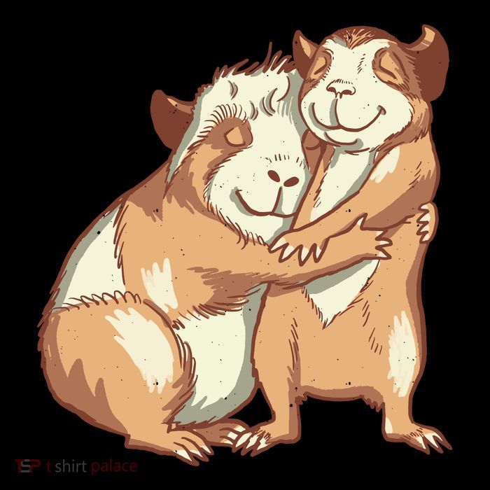Happy Guinea Pigs Hugging City Backpack