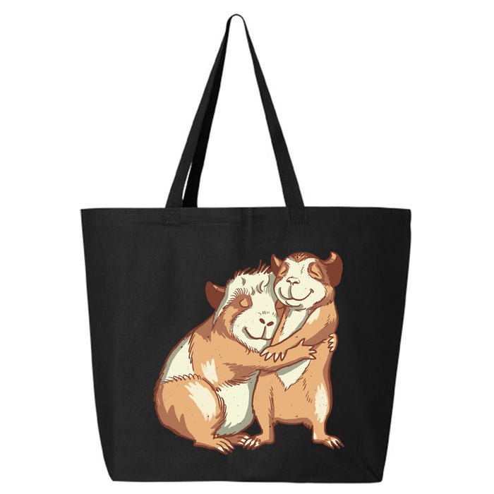 Happy Guinea Pigs Hugging 25L Jumbo Tote