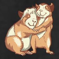 Happy Guinea Pigs Hugging 25L Jumbo Tote