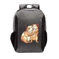 Happy Guinea Pigs Hugging Vector Backpack