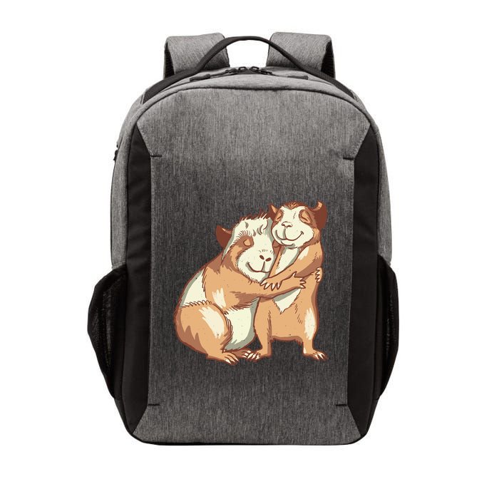 Happy Guinea Pigs Hugging Vector Backpack