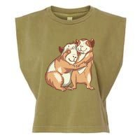 Happy Guinea Pigs Hugging Garment-Dyed Women's Muscle Tee