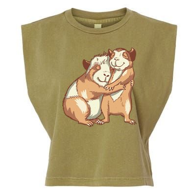 Happy Guinea Pigs Hugging Garment-Dyed Women's Muscle Tee