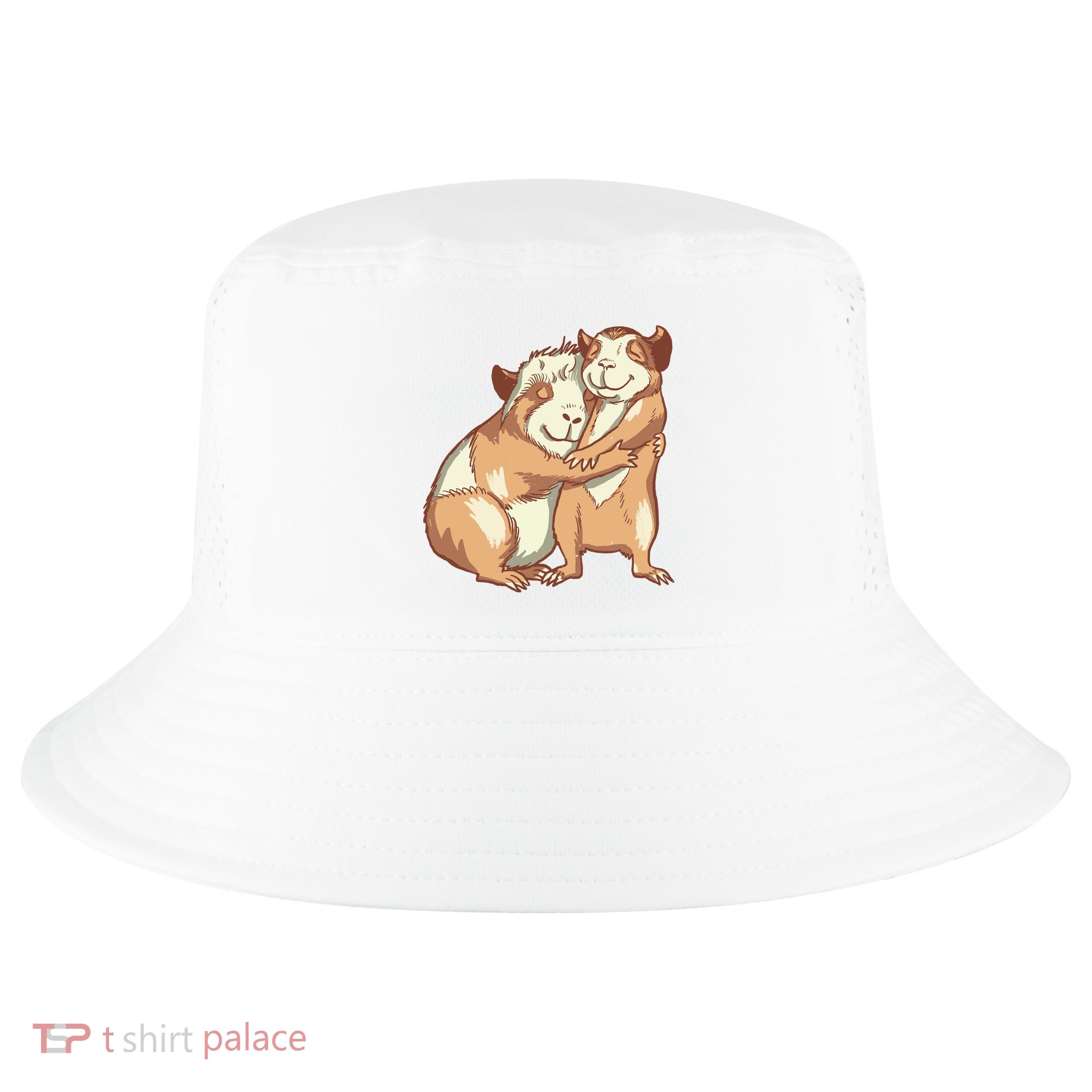 Happy Guinea Pigs Hugging Cool Comfort Performance Bucket Hat