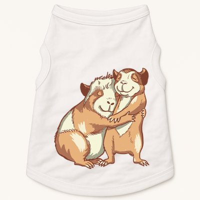 Happy Guinea Pigs Hugging Doggie Tank