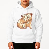 Happy Guinea Pigs Hugging Hoodie