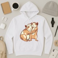 Happy Guinea Pigs Hugging Hoodie
