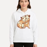 Happy Guinea Pigs Hugging Hoodie