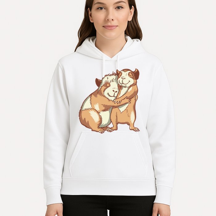 Happy Guinea Pigs Hugging Hoodie