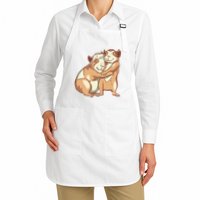 Happy Guinea Pigs Hugging Apron