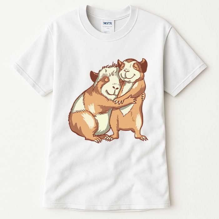 Happy Guinea Pigs Hugging Tall T-Shirt