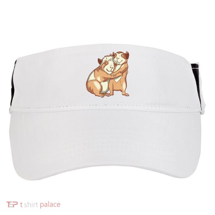 Happy Guinea Pigs Hugging Adult Drive Performance Visor