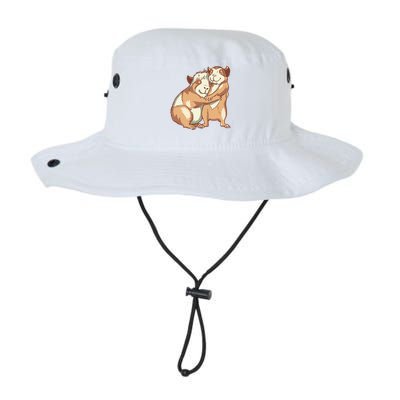 Happy Guinea Pigs Hugging Bucket Hat