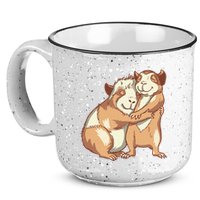 Happy Guinea Pigs Hugging 15oz Campfire Ceramic Mug
