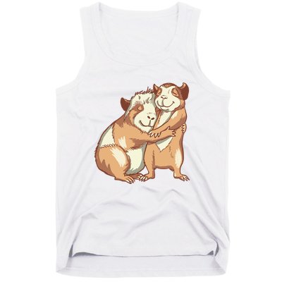 Happy Guinea Pigs Hugging Tank Top