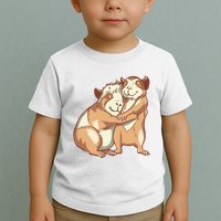 Happy Guinea Pigs Hugging Toddler T-Shirt