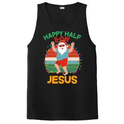 Happy Half B-Day Jesus Christmas In July PosiCharge Competitor Tank