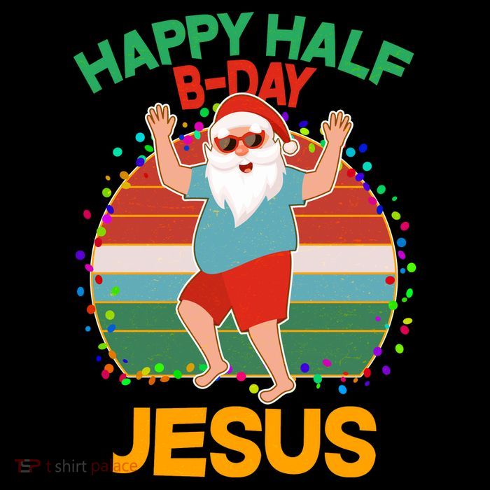 Happy Half B-Day Jesus Christmas In July Kids T-Shirt